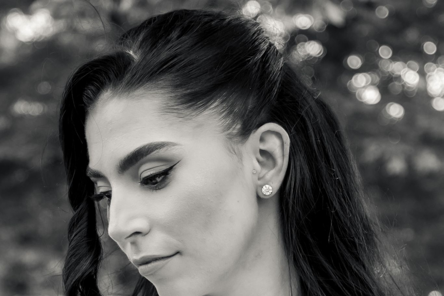 Celestial Sparkle – Moissanite Round-Cut Earrings 4 carats