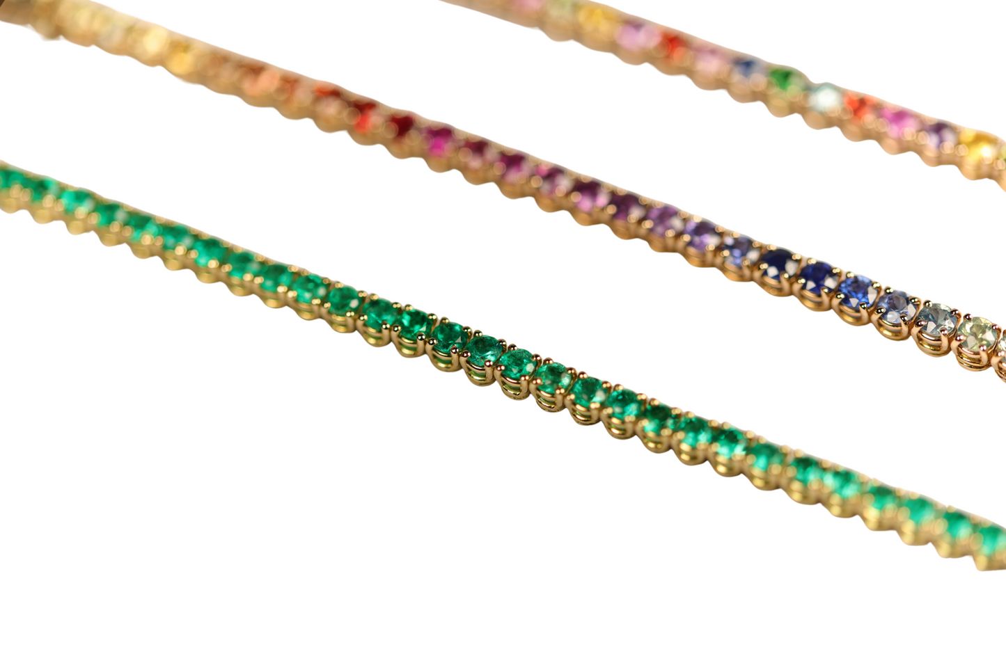 Tennis Bracelet Émeraudes