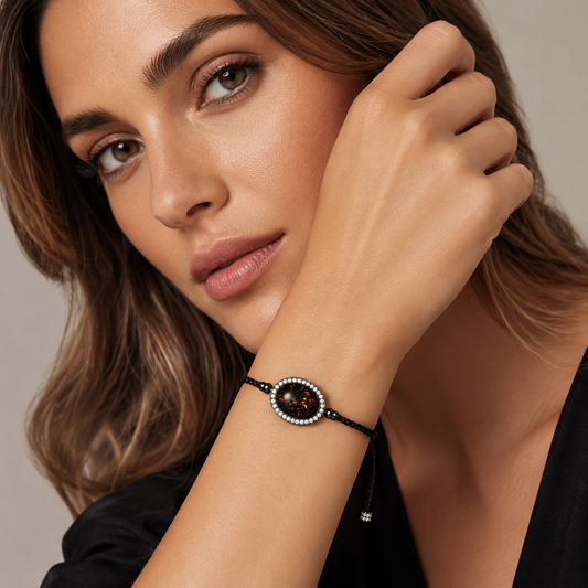 AURA NOCTIS - Opale diamants bracelet