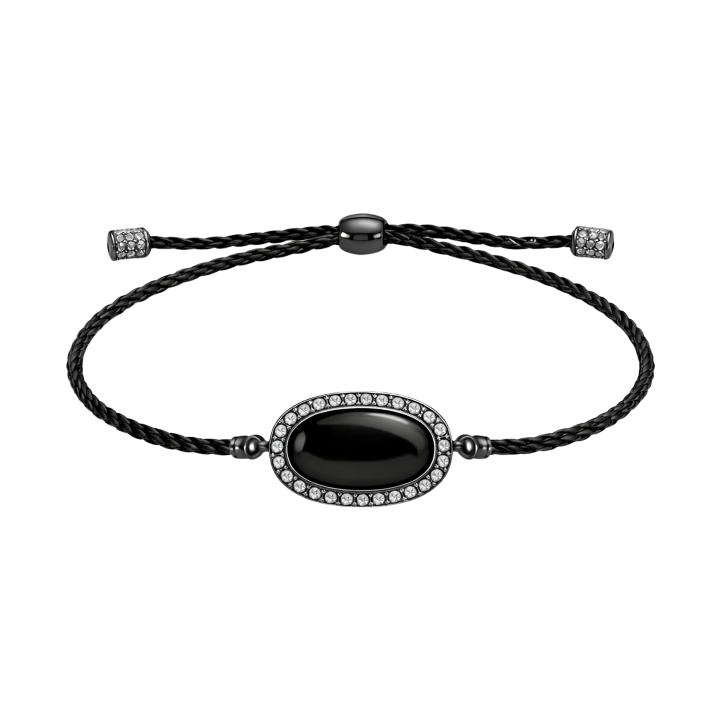 EZRA - Onyx diamants or bracelet