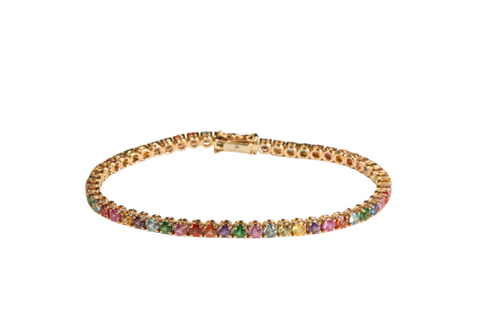 Tennis Bracelet Candy Saphirs