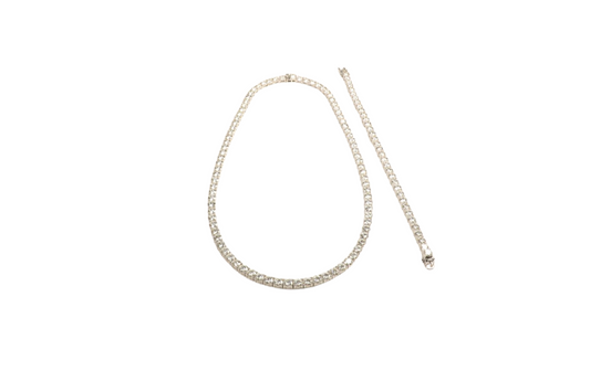 Tennis Collier et Bracelet set