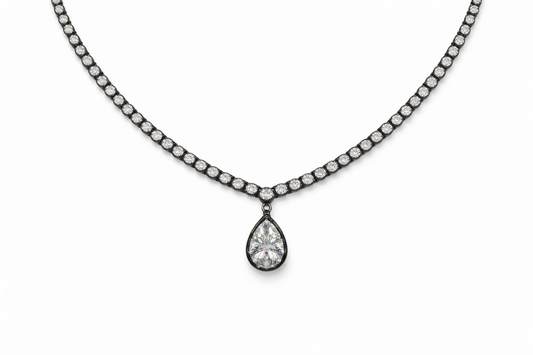 LUMEN - TENNIS RONDE SHAPE PENDENTIF POIRE AMOVIBLE