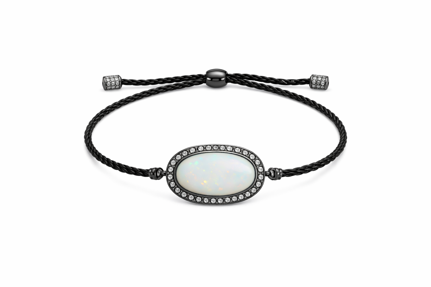 EZRA - OPALE DIAMANTS OR BLANC