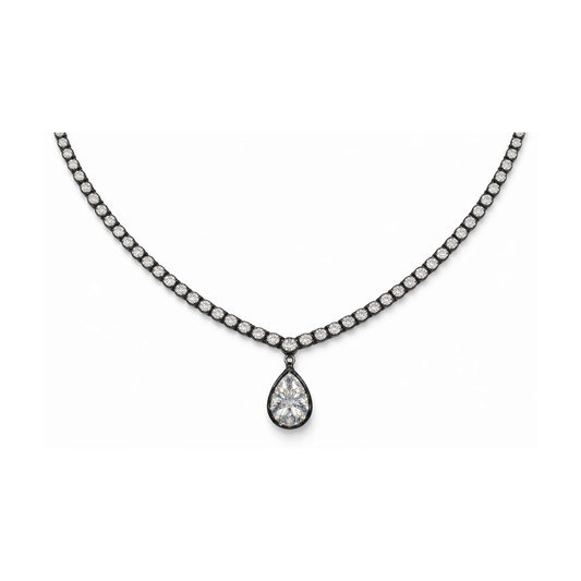 LUMEN - Tennis ronde shape pendentif poire amovible